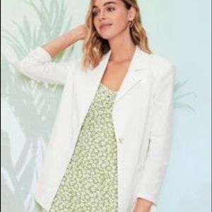 SHEIN White Blazer Size Large
